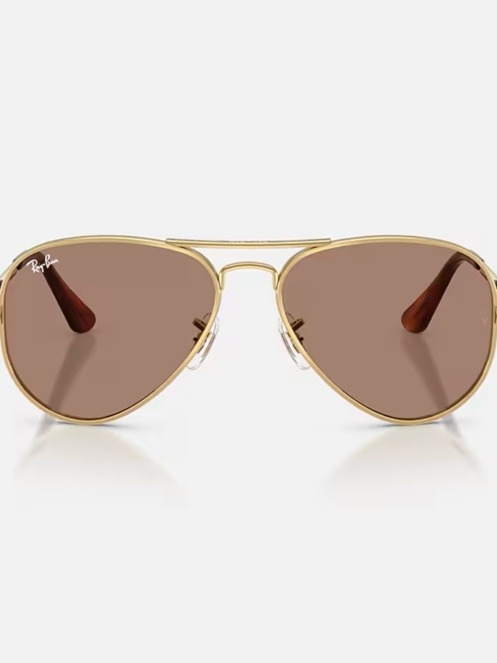 Ray-Ban Aviator Max Holiday Limited Edition Sunglasses with Polished Gold Frame